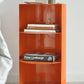 Mesa cilindro de metal naranja