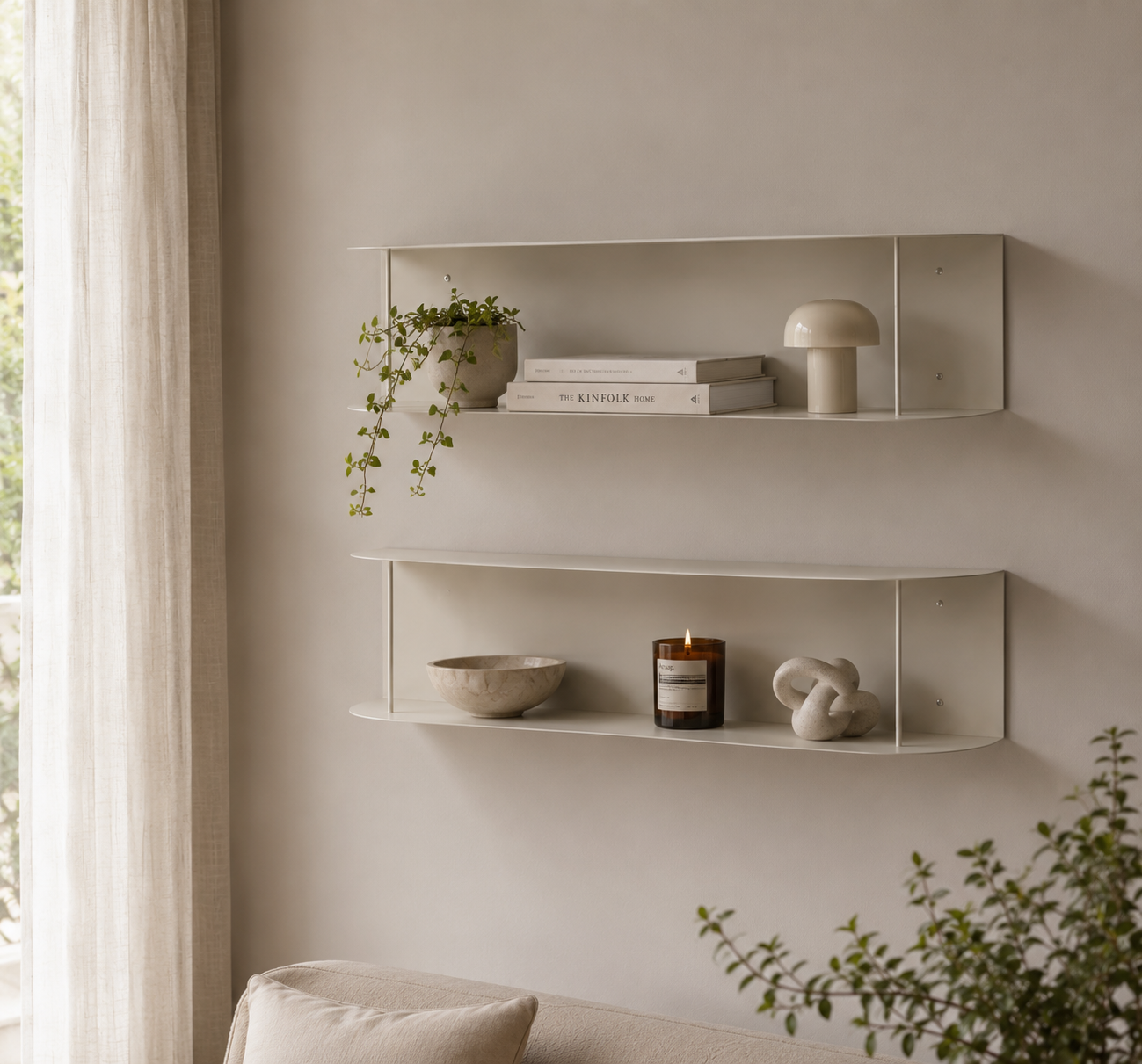 set M09 x2 — estante de pared